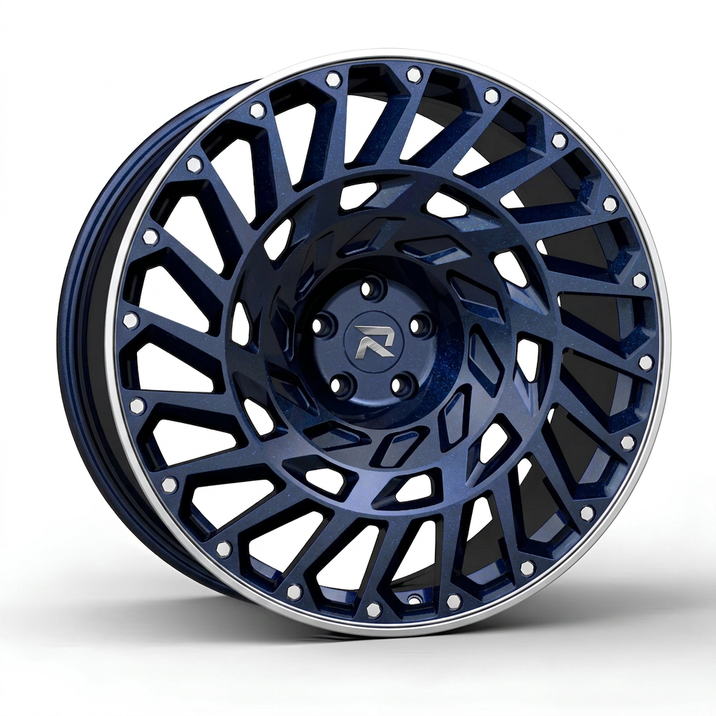 RZR CLXXIX forged wheel — Midnight Blue Pearl / Polished Lip