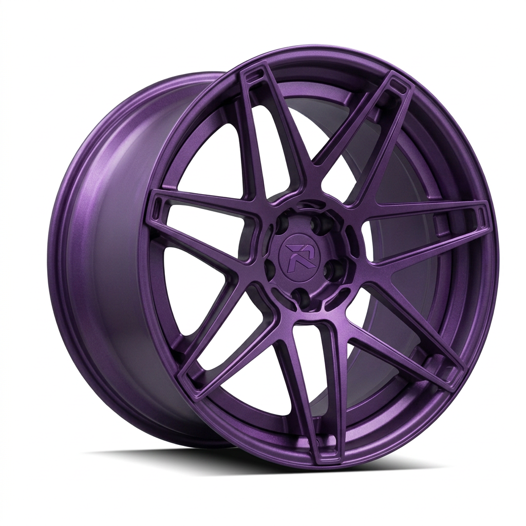 RZR XCVIII forged wheel — Satin Purple Metallic