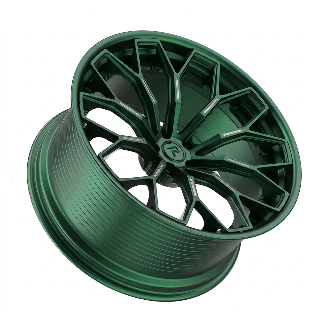 RZR LXVI forged wheel — Satin Emerald Metallic