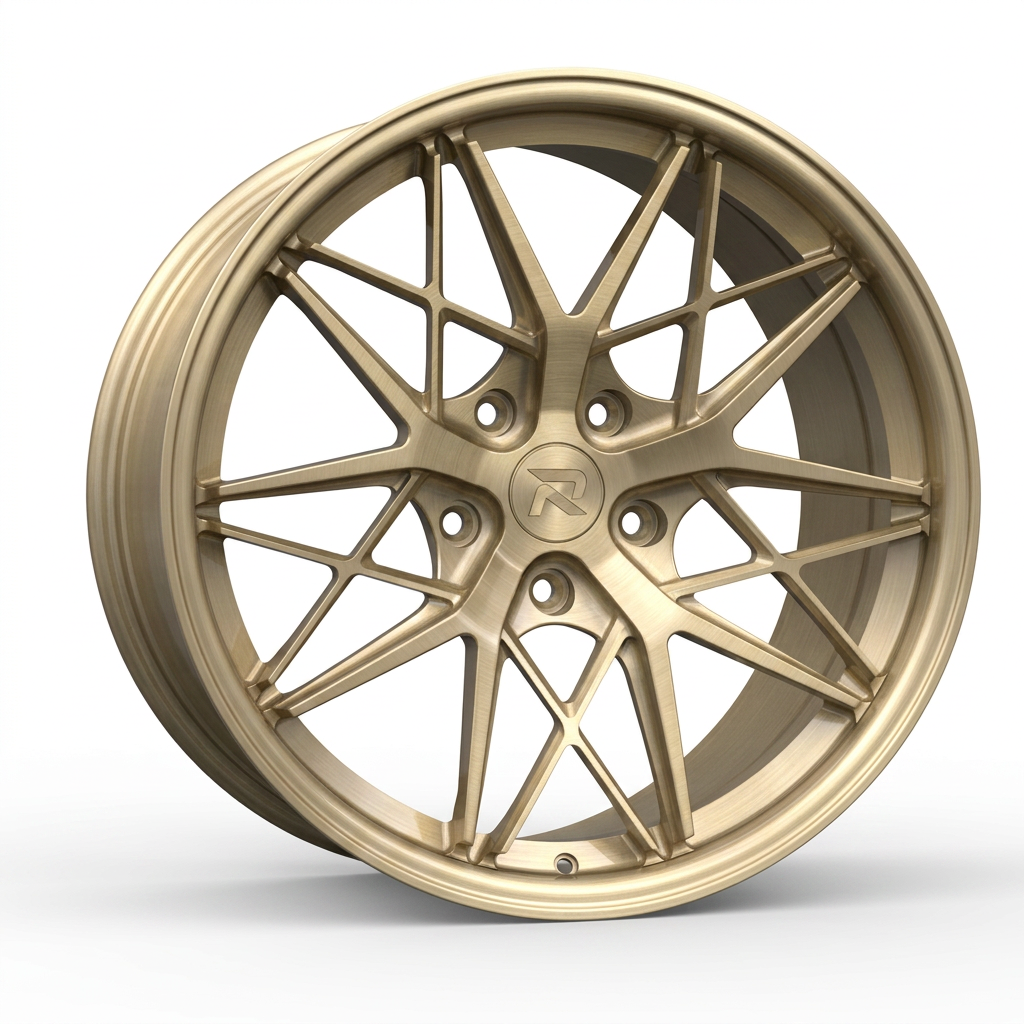 RZR CLXXIII forged wheel — Brushed Champagne Gold