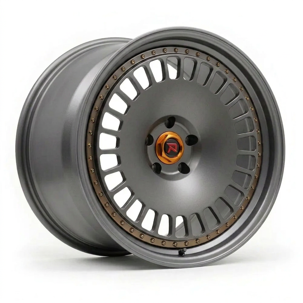 RZR XLI forged wheel — Satin Titanium Grey