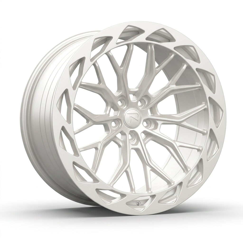 RZR CXXIII forged wheel — Satin White Pearl
