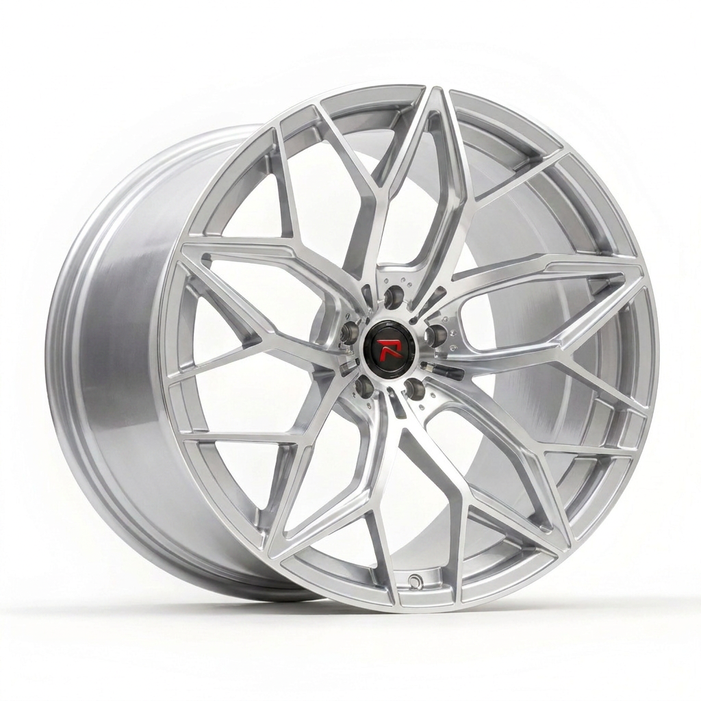 RZR XI forged wheel — Silver / Machined Face