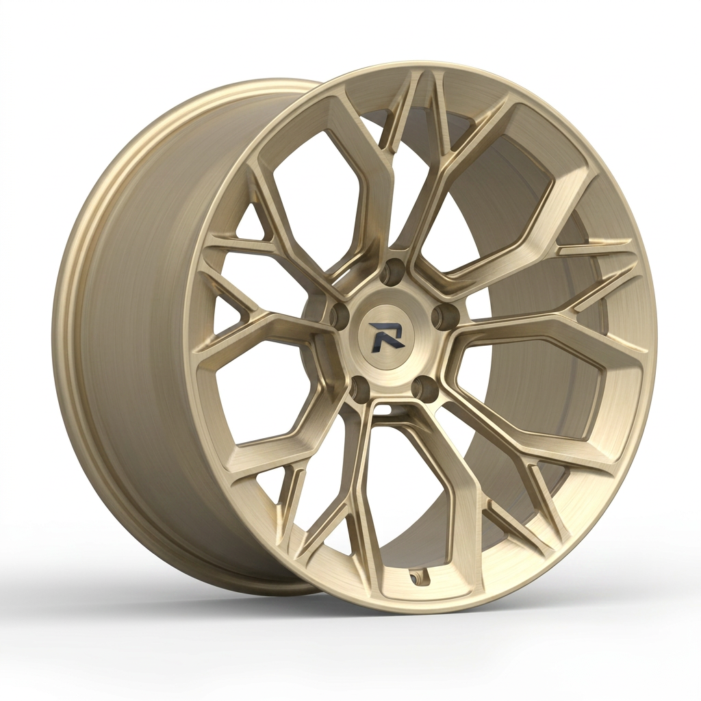 RZR CLIII forged wheel — Brushed Champagne Gold