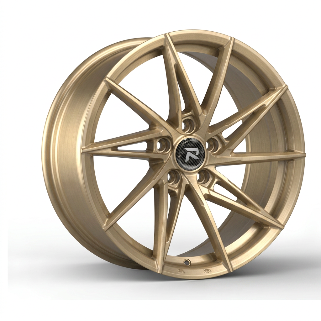 RZR CLXXXI forged wheel — Brushed Champagne Gold