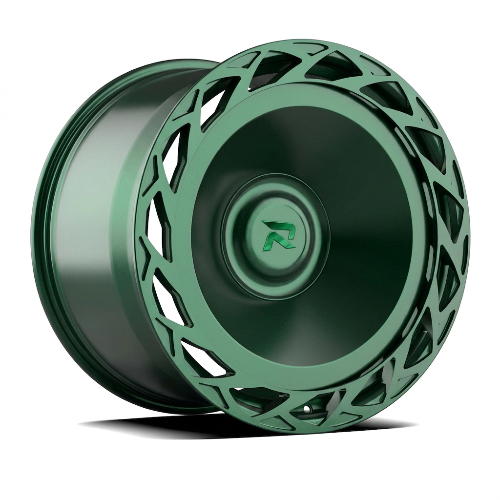 RZR CLXXXIII forged wheel — Satin Emerald Metallic