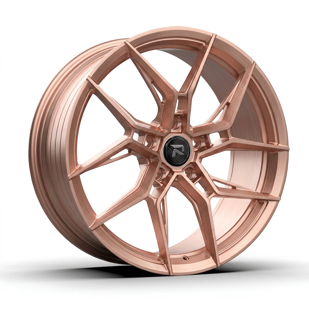RZR CXXII forged wheel — Brushed Rose Gold