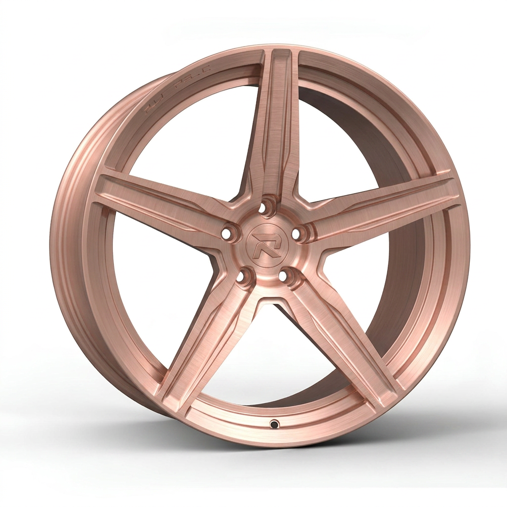 RZR CXXVIII forged wheel — Brushed Rose Gold