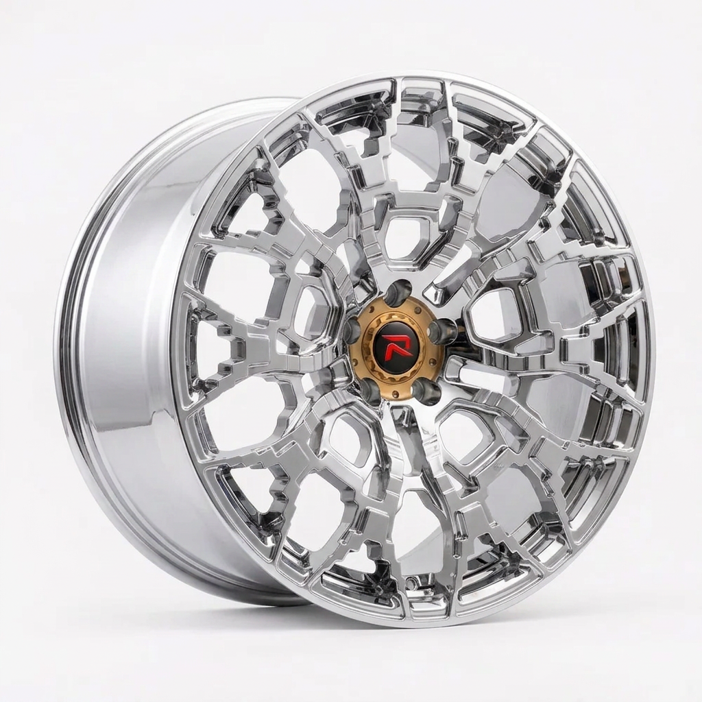 RZR XLIX forged wheel — Full Polished Chrome