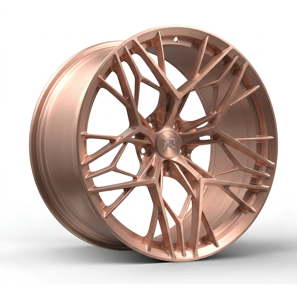 RZR CLXVIII forged wheel — Brushed Rose Gold