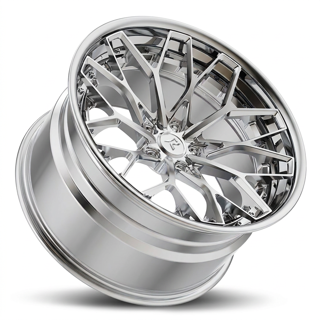 RZR VIII forged wheel — Full Chrome Polished