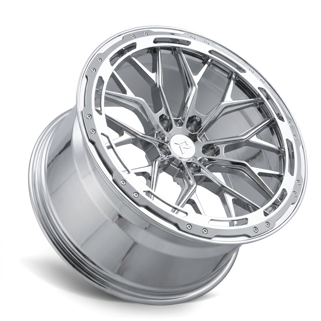 RZR LXXXVII forged wheel — Full Polished Chrome