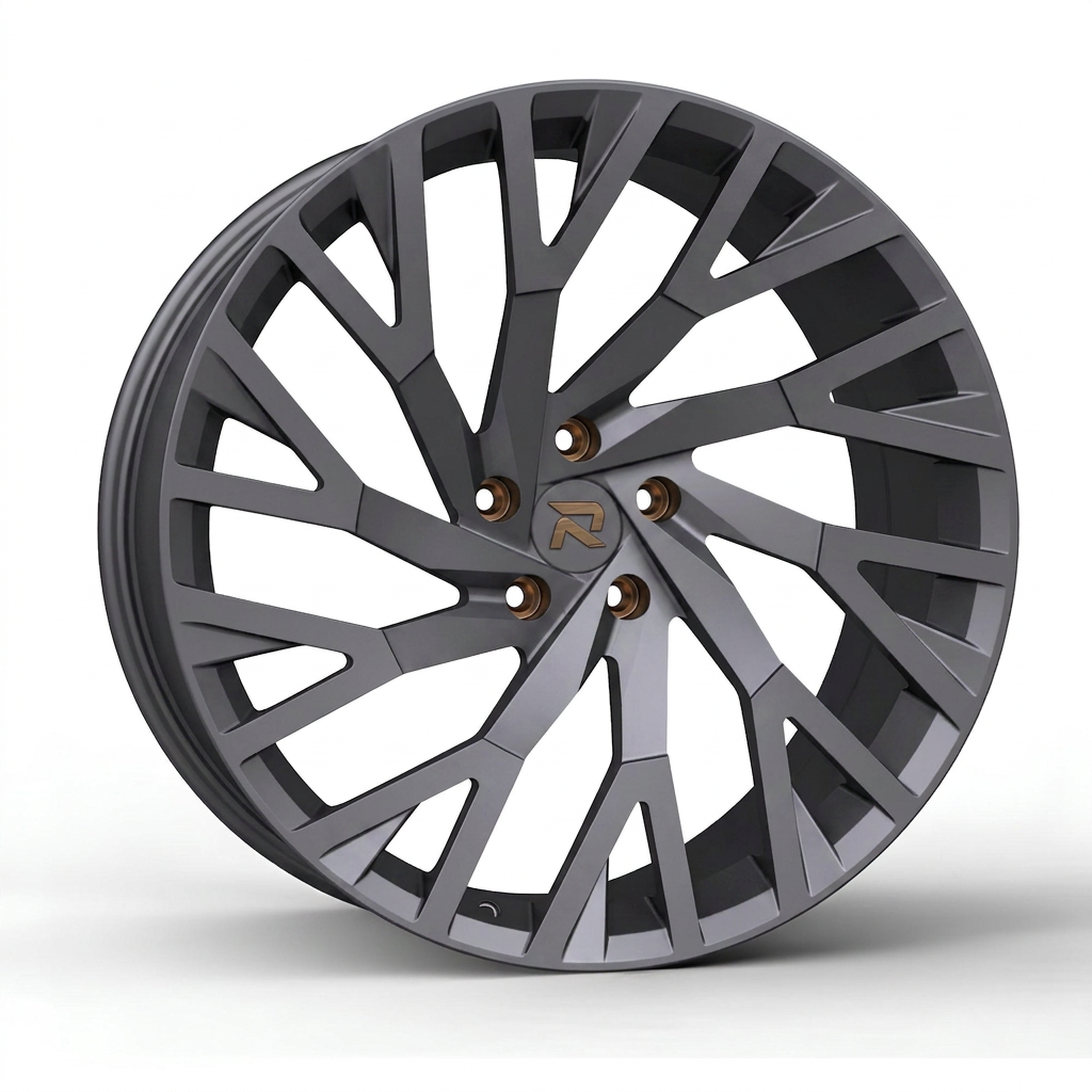 RZR CCV forged wheel — Matte Anthracite / Bronze Hardware