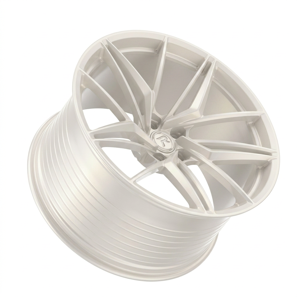 RZR LXXV forged wheel — Satin White Pearl