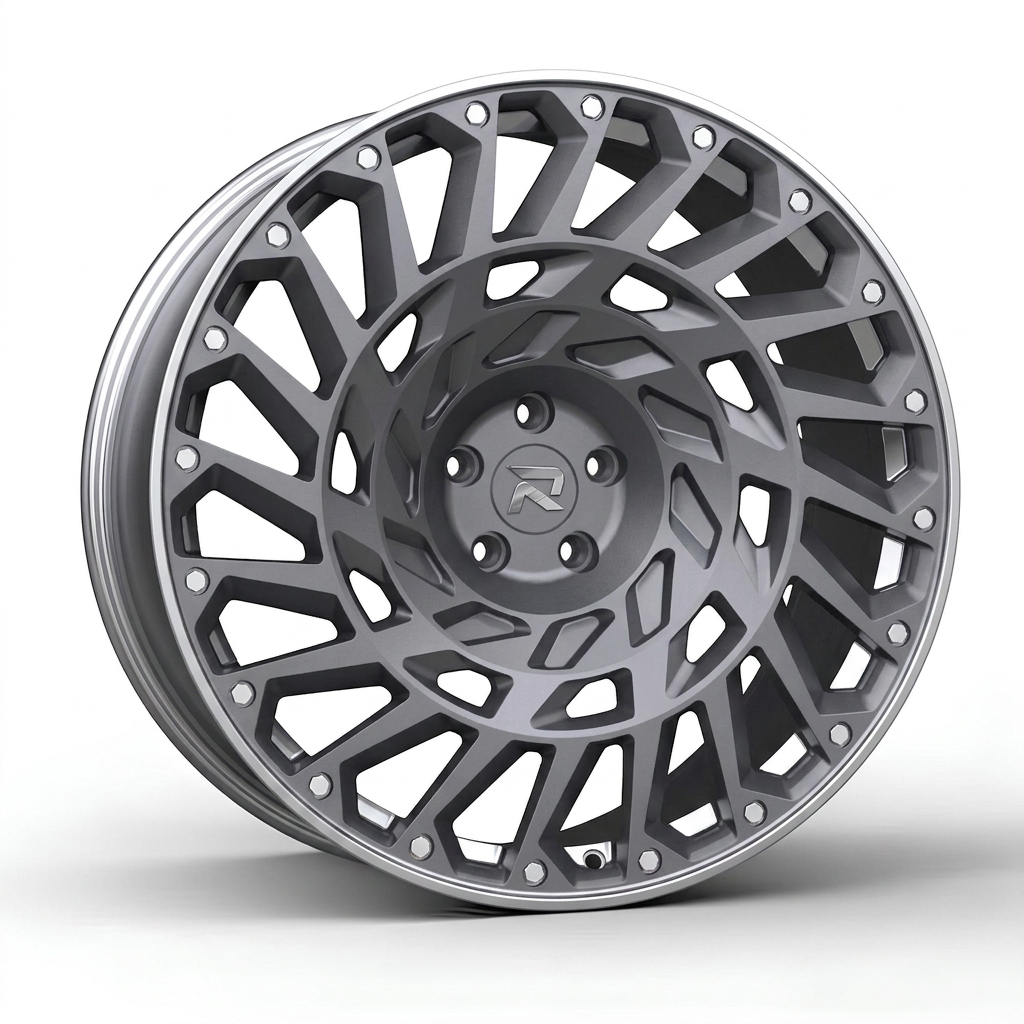 RZR CLXXIX forged wheel — Frozen Grey Matte / Polished Lip