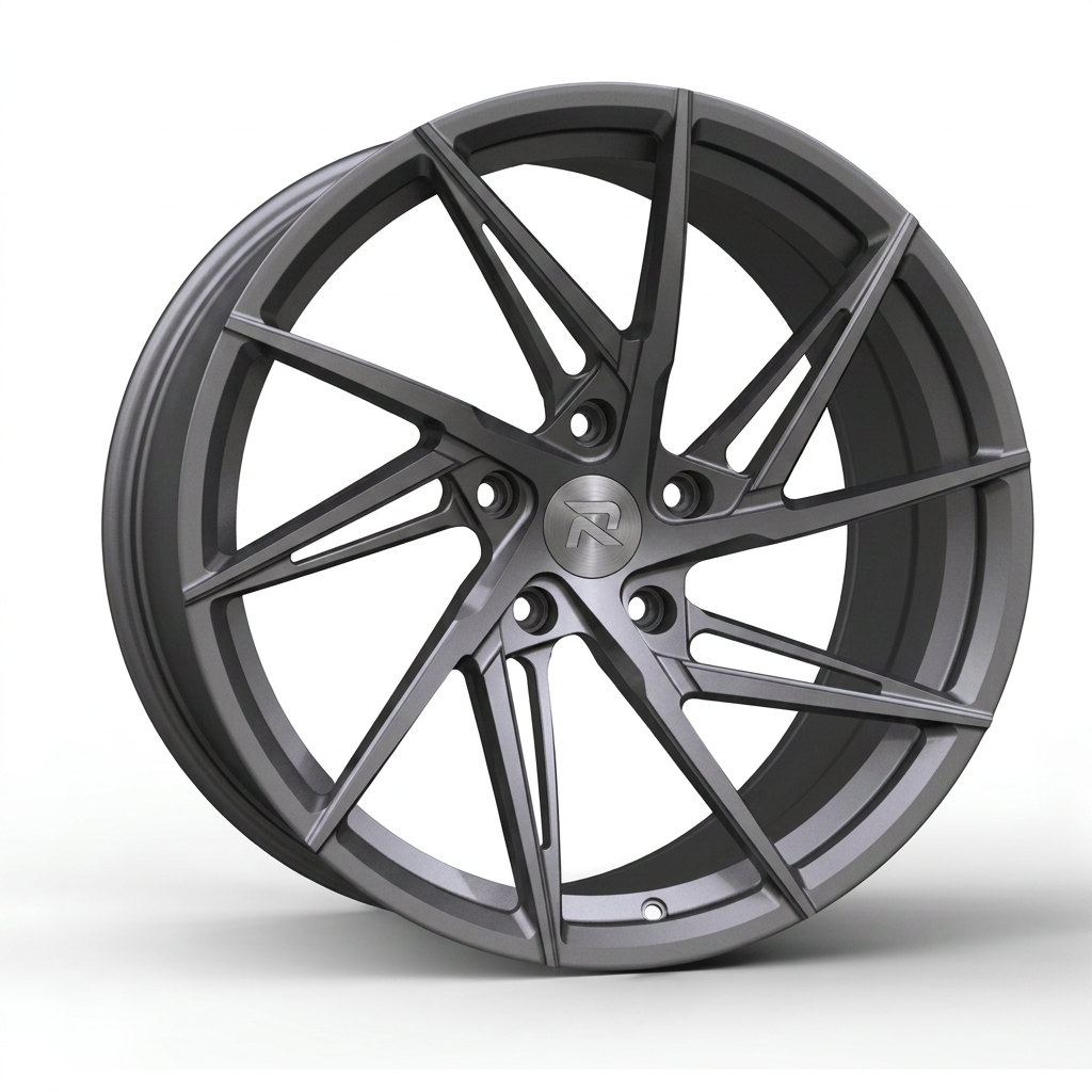 RZR CXII forged wheel — Satin Titanium Grey