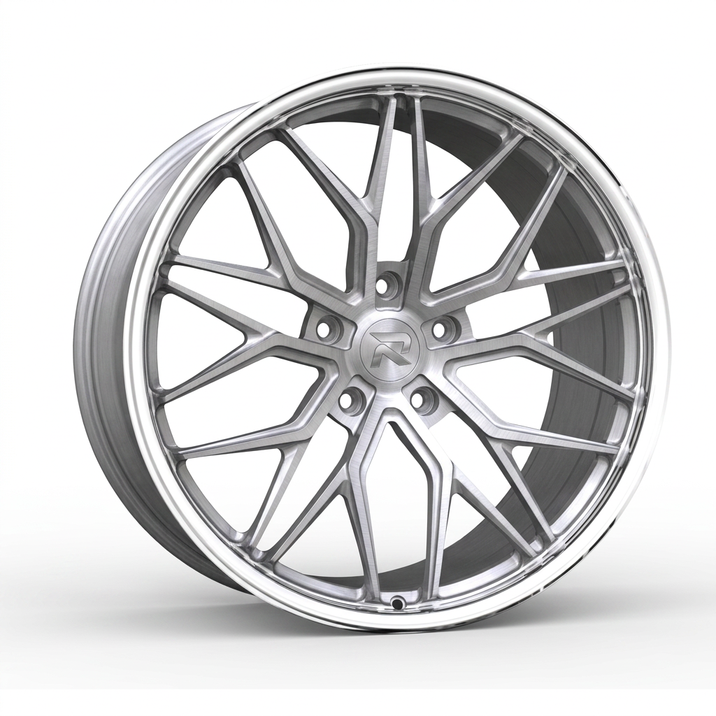 RZR CXXXI forged wheel — Brushed Silver / Polished Lip