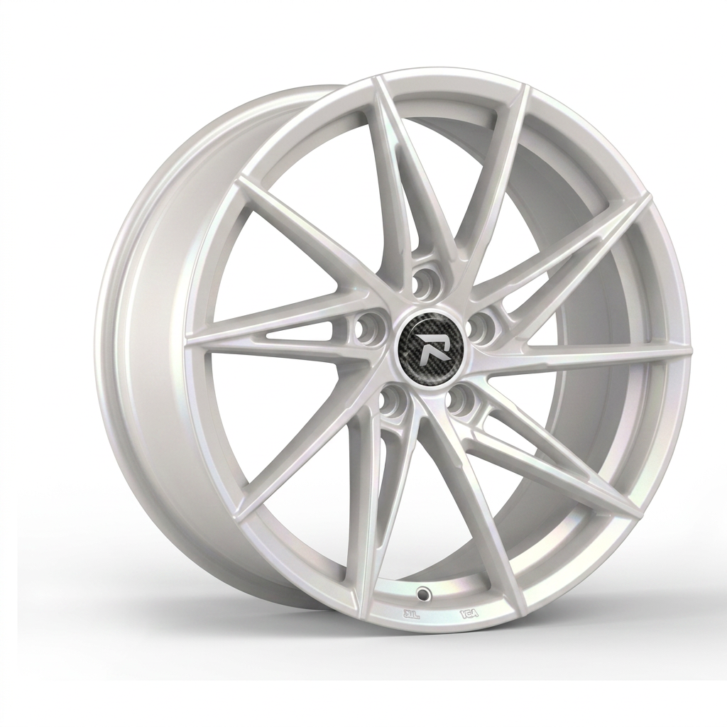 RZR CLXXXI forged wheel — Satin White Pearl