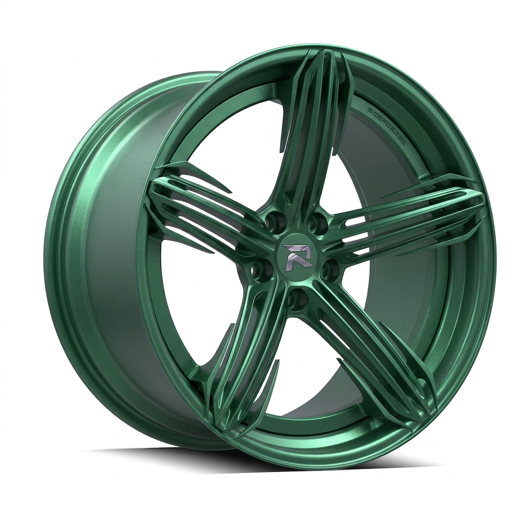RZR CIV forged wheel — Satin Emerald Metallic