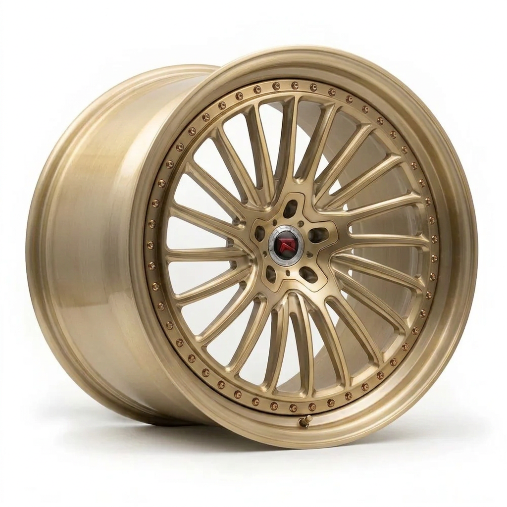 RZR XXV forged wheel — Brushed Champagne Gold