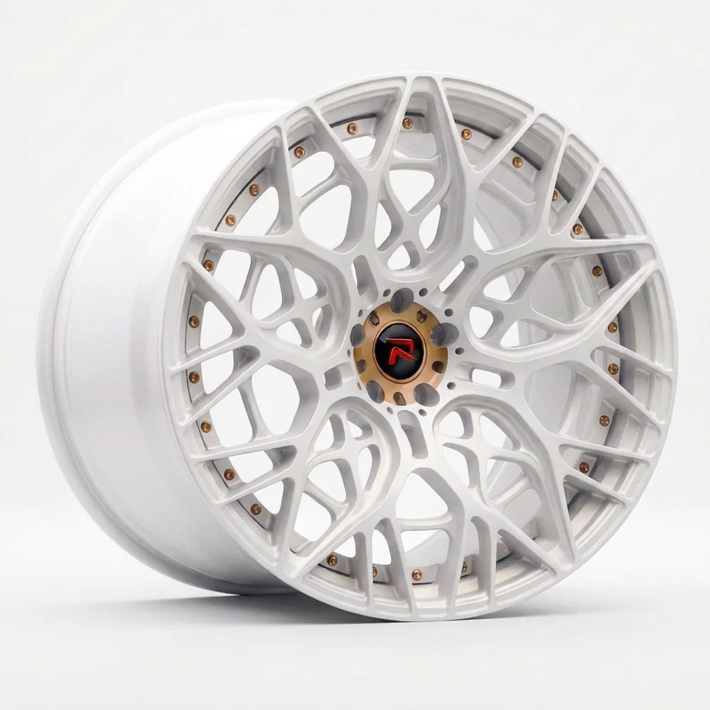 RZR LV forged wheel — Satin White Pearl