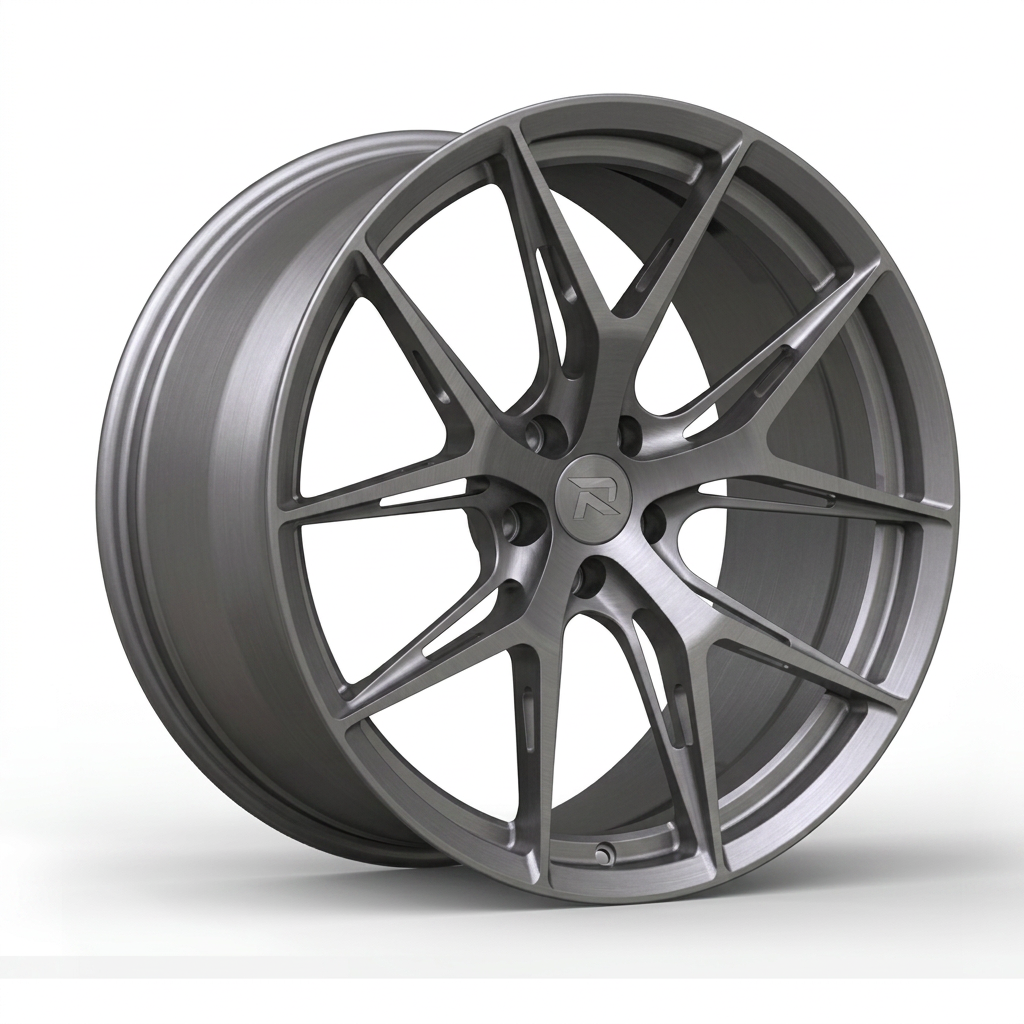 RZR CXCVII forged wheel — Satin Titanium Grey