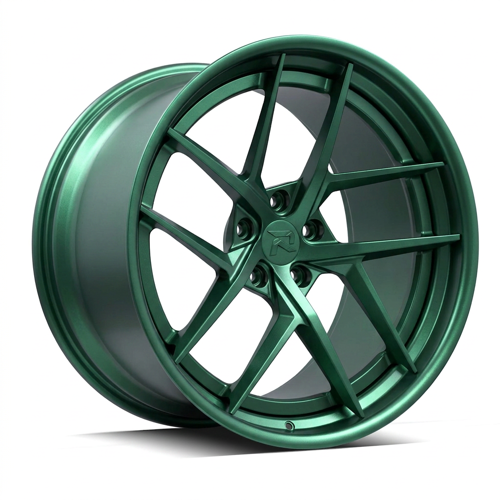 RZR CVII forged wheel — Satin Emerald Metallic