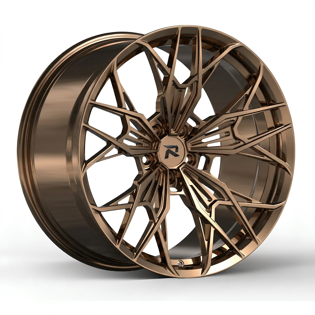 RZR CLXXXVI forged wheel — Tinted Bronze Chrome