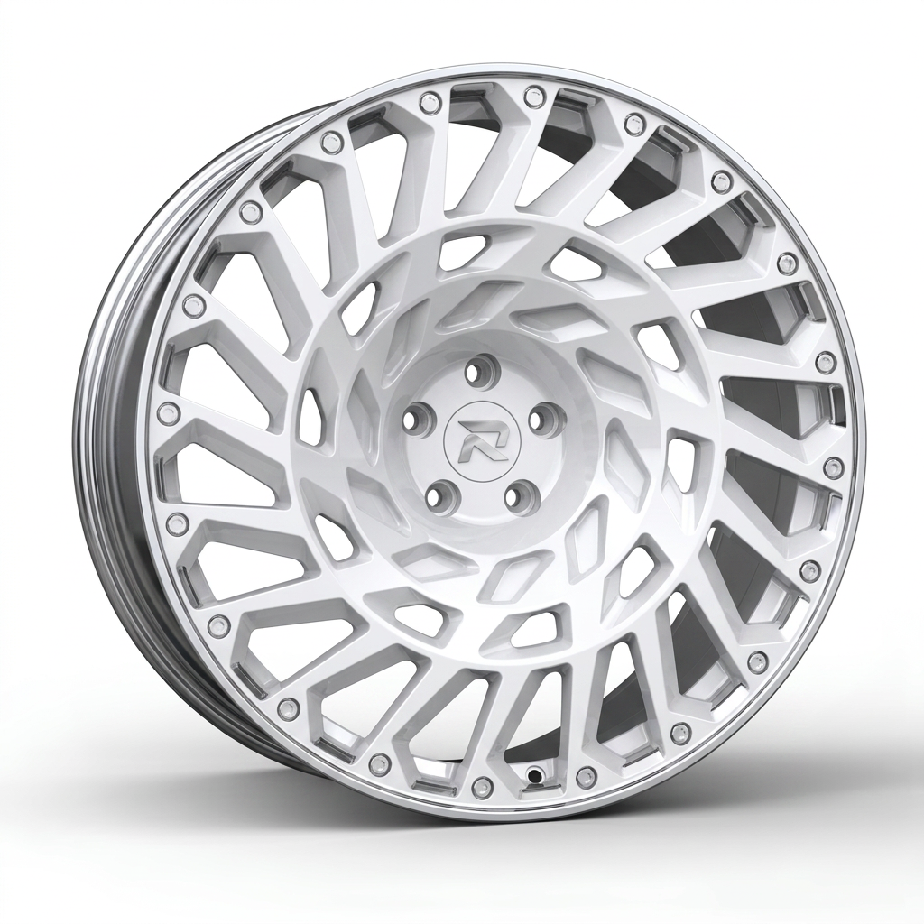 RZR CLXXIX forged wheel — Gloss White / Polished Lip
