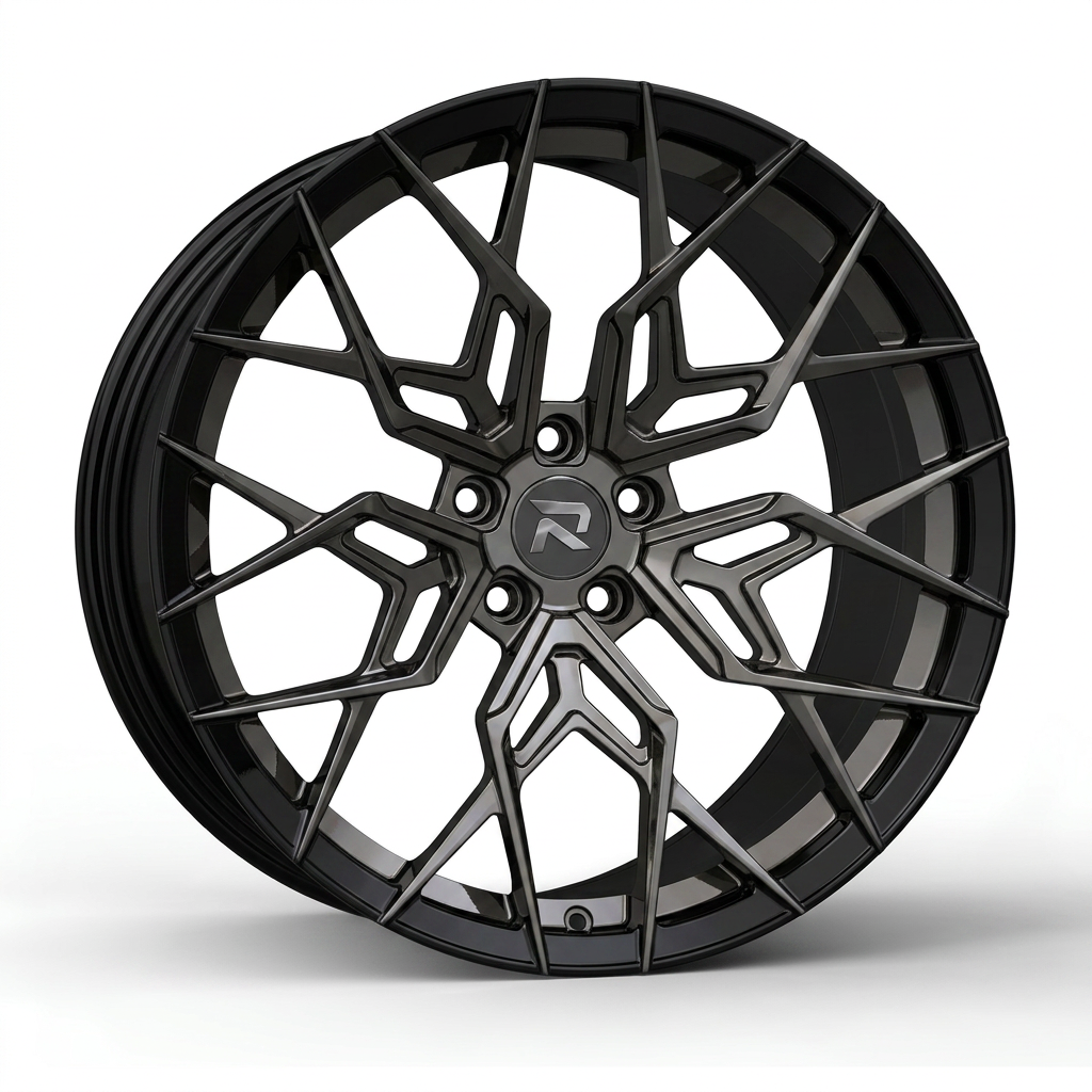 RZR CLXXI forged wheel — Smoked Chrome / Gloss Black