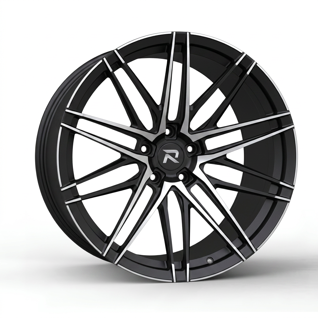 RZR CXCI forged wheel — Matte Black / Milled Edges