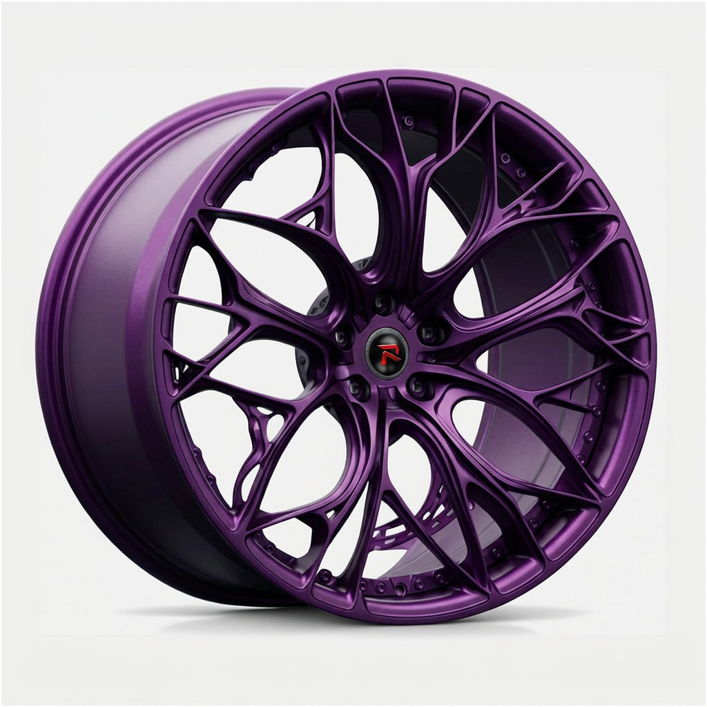 RZR XXI forged wheel — Satin Purple Metallic