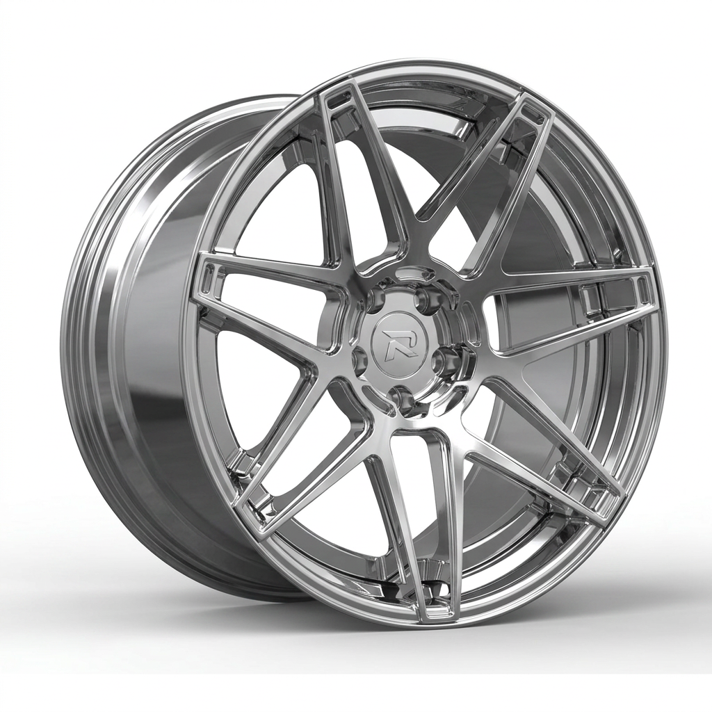 RZR CLXIV forged wheel — Full Polished Chrome