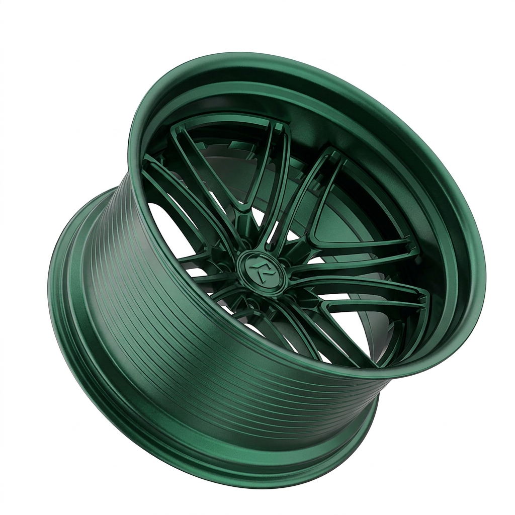 RZR LXVIII forged wheel — Satin Emerald Metallic