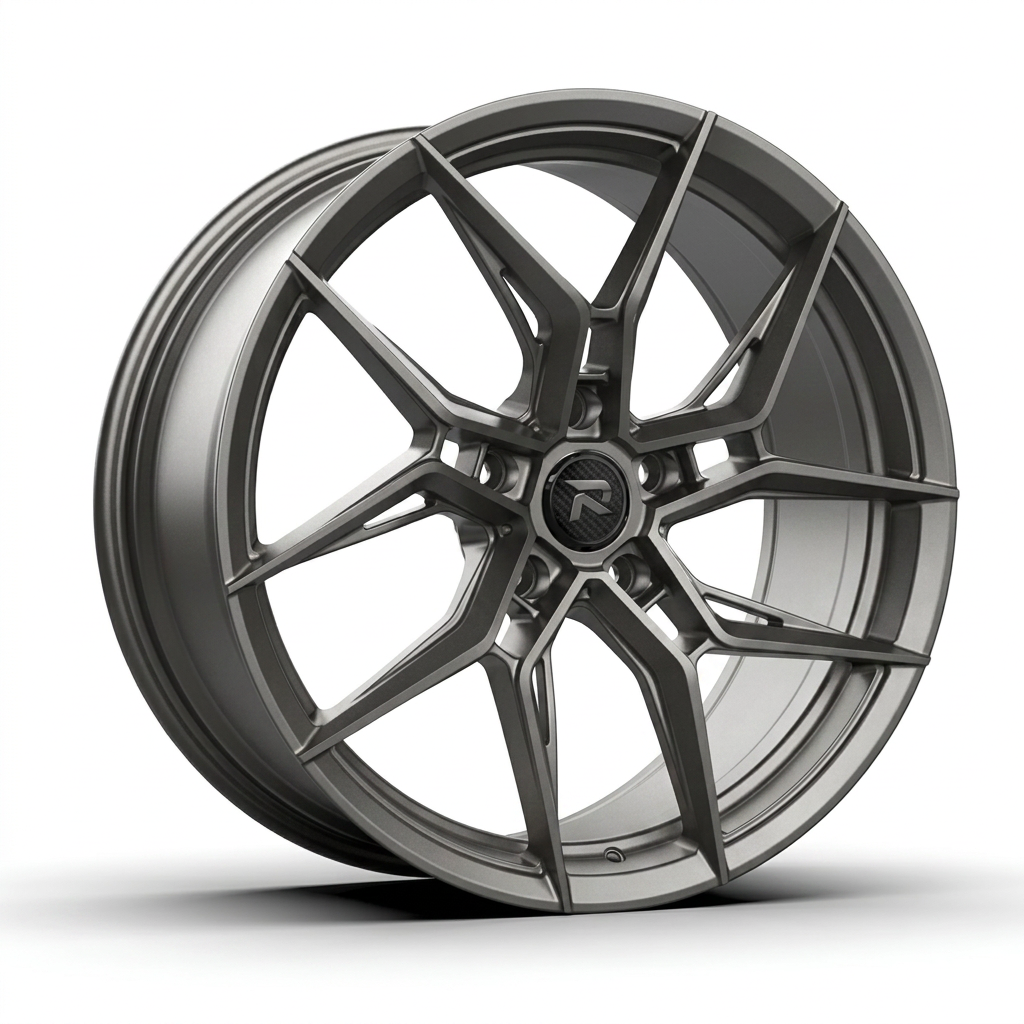 RZR CXXII forged wheel — Satin Titanium Grey