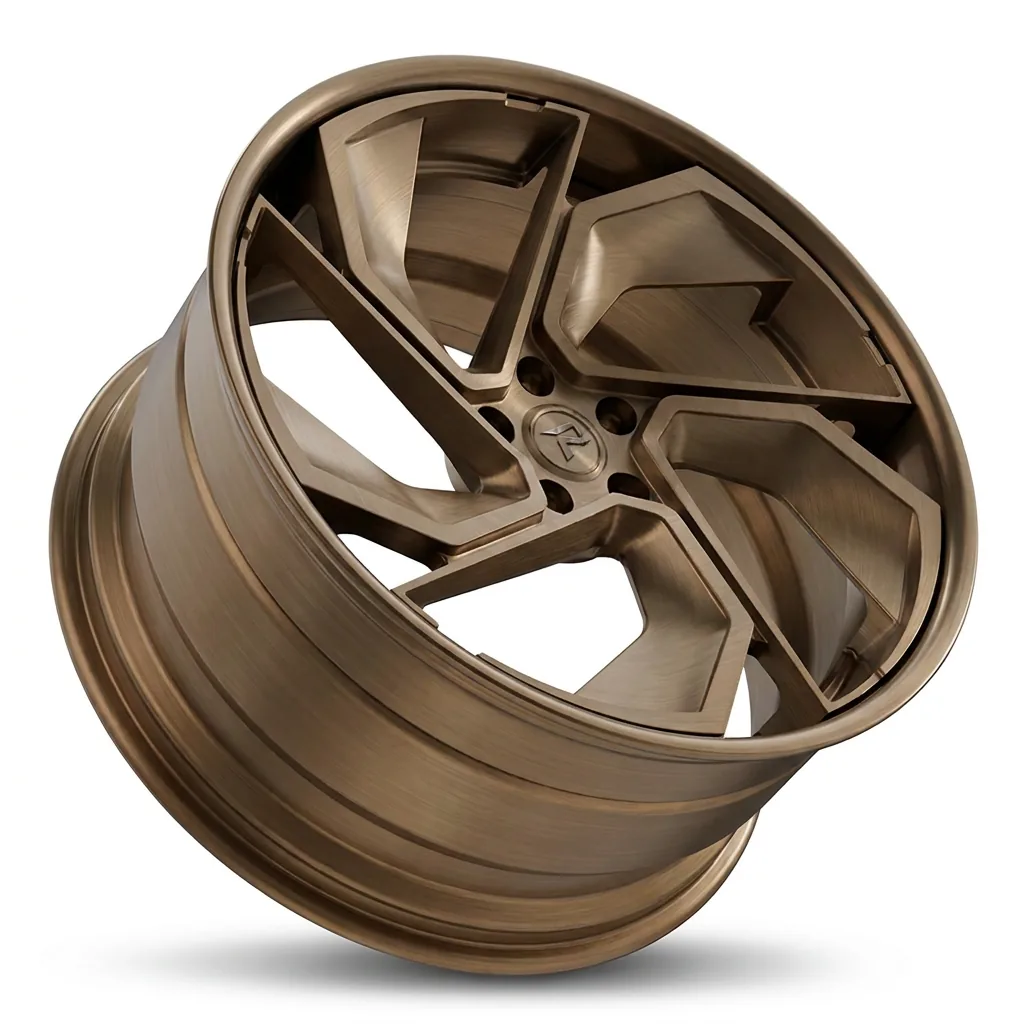RZR X forged wheel — Brushed Bronze