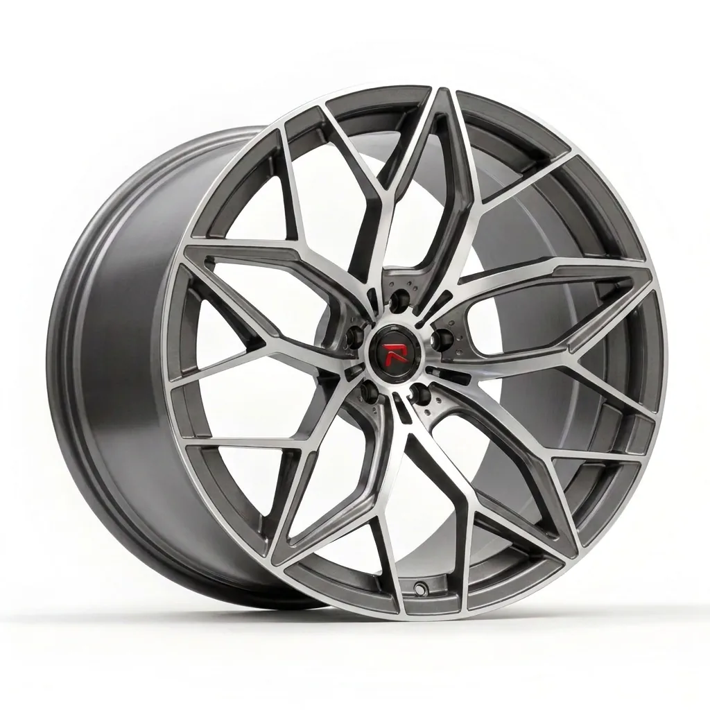 RZR XI forged wheel — Brushed Titanium