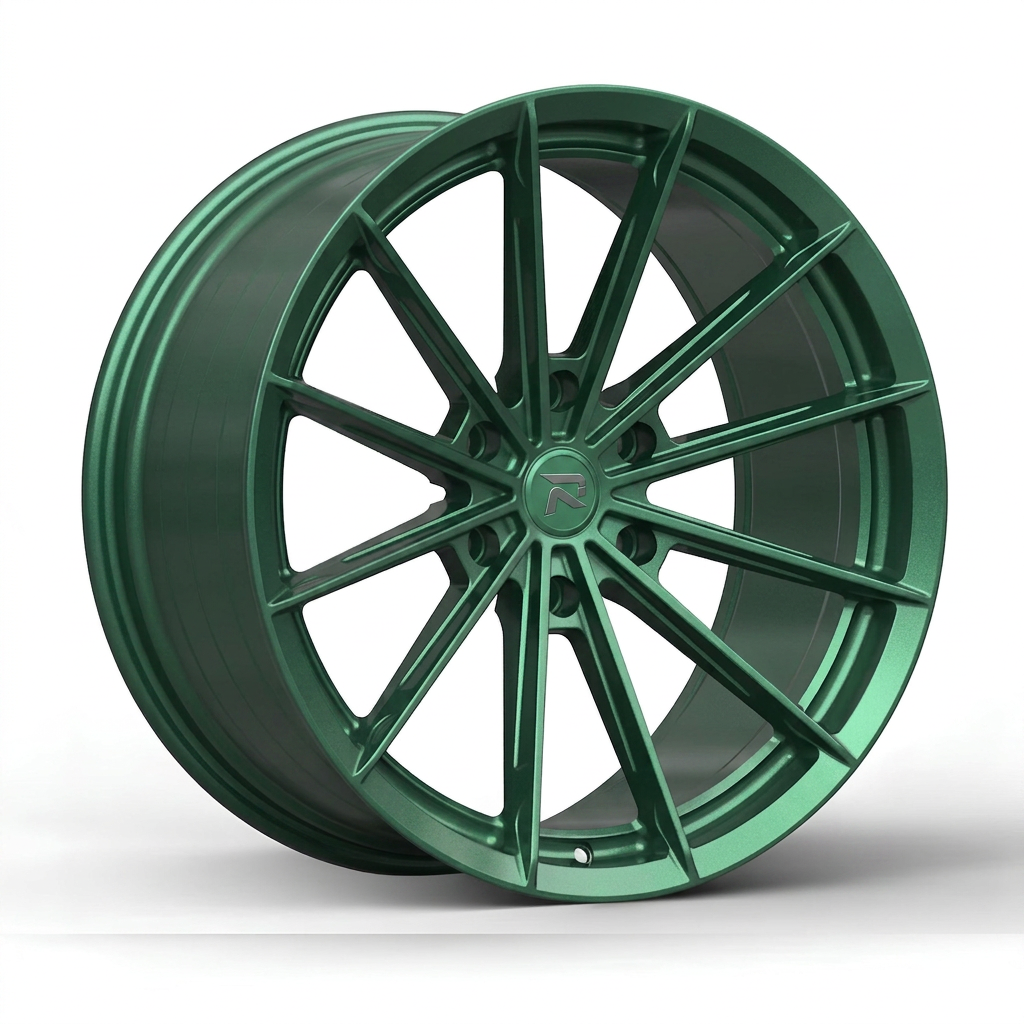 RZR CXX forged wheel — Satin Emerald Metallic