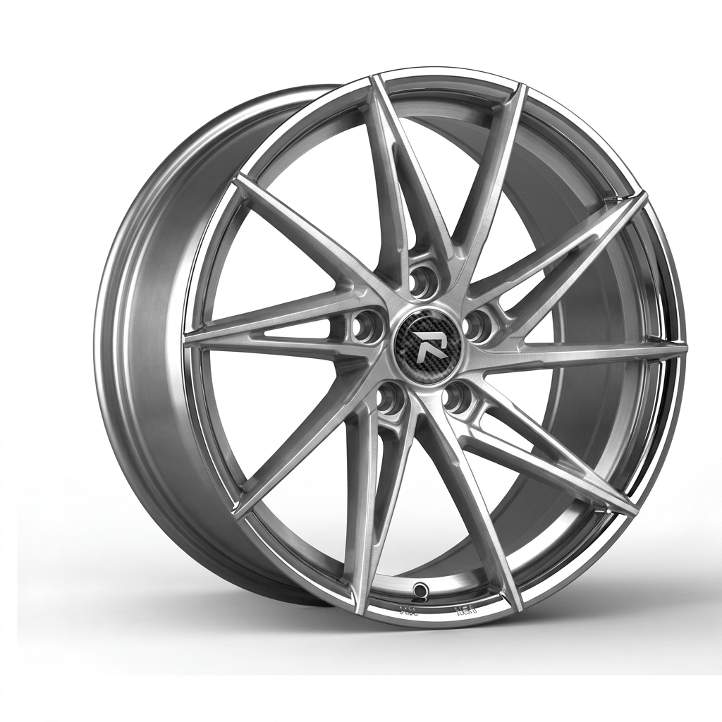 RZR CLXXXI forged wheel — Brushed Silver / Polished Lip