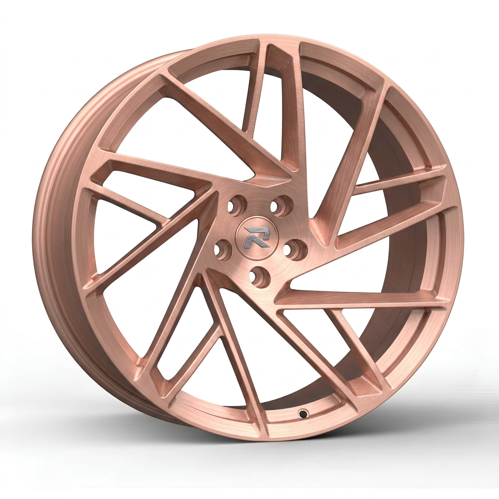 RZR CXIII forged wheel — Brushed Rose Gold