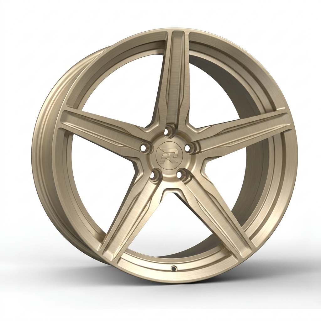 RZR CXXVIII forged wheel — Brushed Champagne Gold