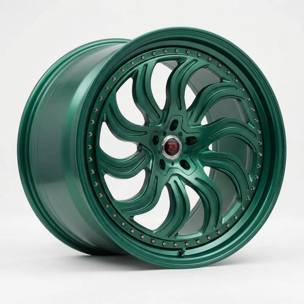 RZR XXXIII forged wheel — Satin Emerald Metallic