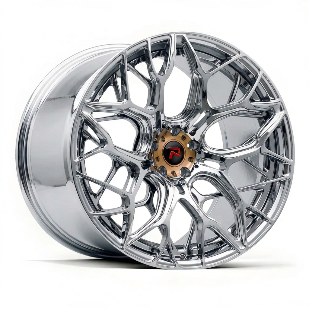 RZR XLIII forged wheel — Full Polished Chrome