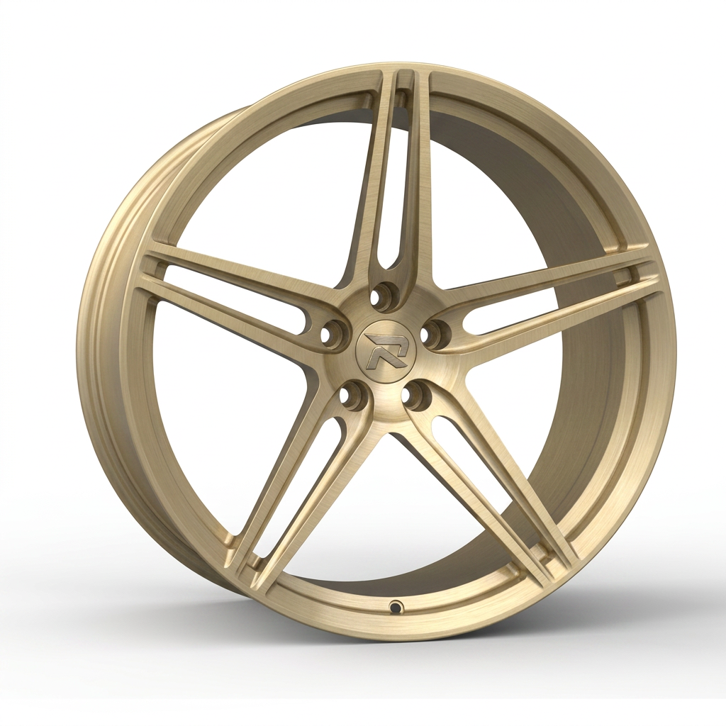 RZR CXXVII forged wheel — Brushed Champagne Gold