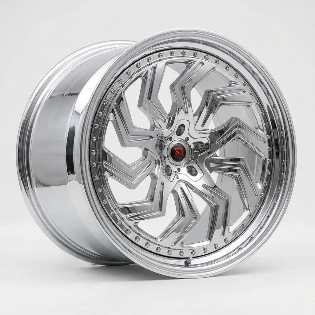 RZR XXXIX forged wheel — Full Polished Chrome