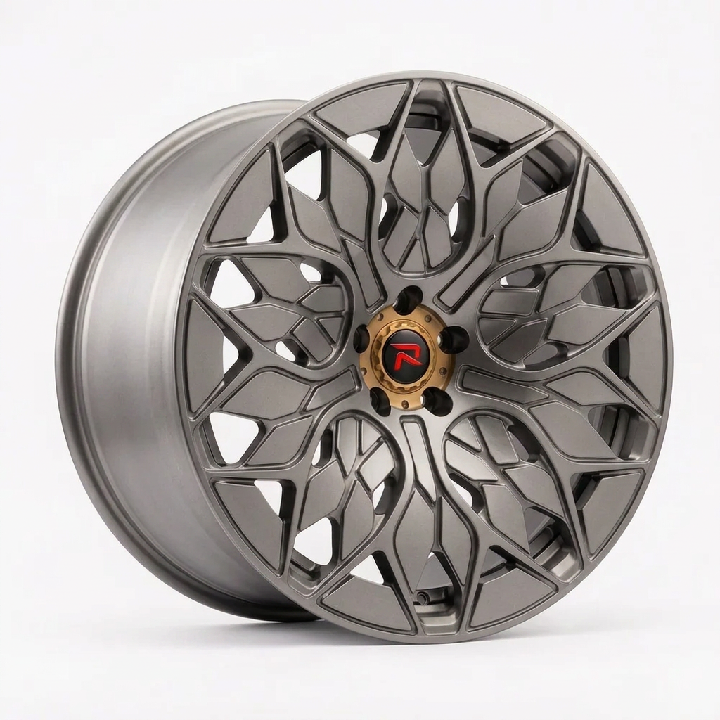 RZR L forged wheel — Satin Titanium Grey