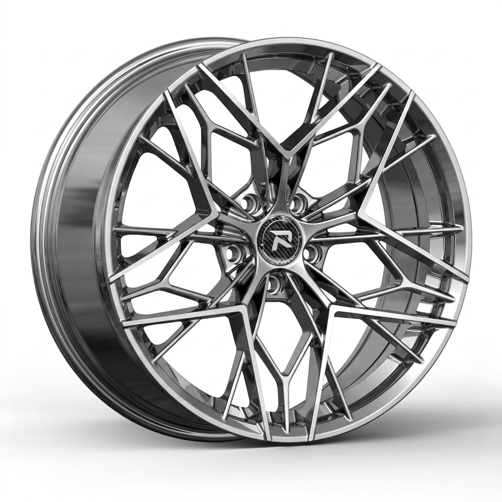 RZR CLVI forged wheel — Full Polished Chrome