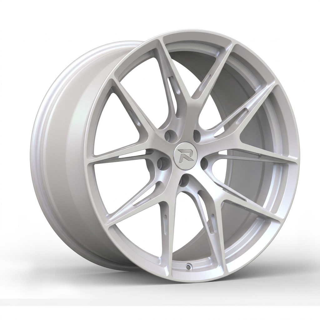 RZR CXCVII forged wheel — Satin White Pearl