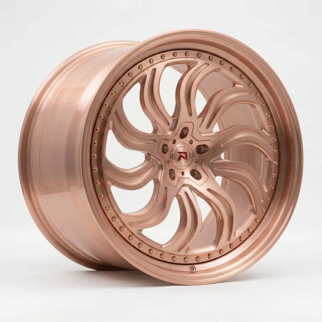 RZR XXXIII forged wheel — Brushed Rose Gold