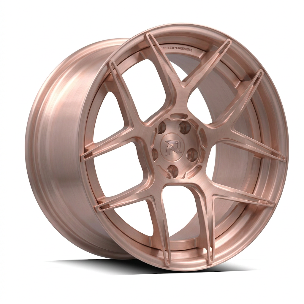 RZR CVIII forged wheel — Brushed Rose Gold